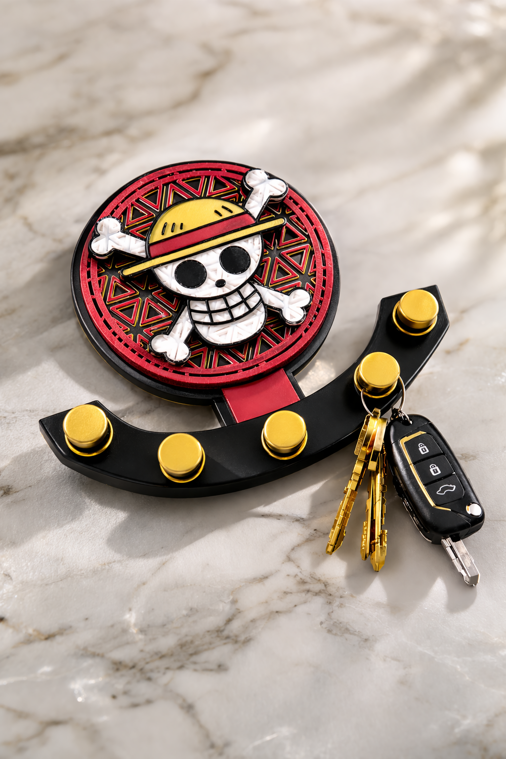 Porte-Clés Mural Pirate | 5 Crochets — 17 cm