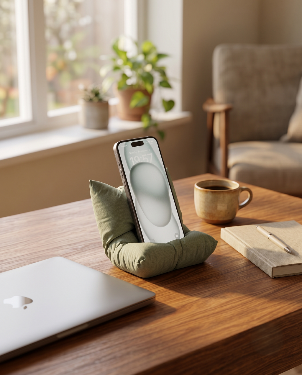 Support Téléphone Coussin | 4 Coloris