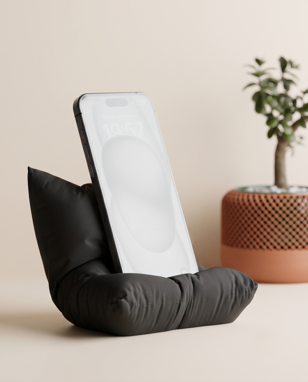 Support Téléphone Coussin | 4 Coloris