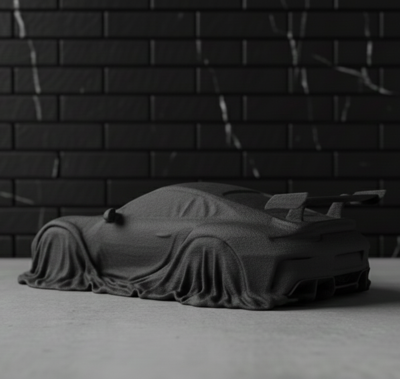 Sculpture Porsche 911 RSR | Sous Bâche — 20 cm