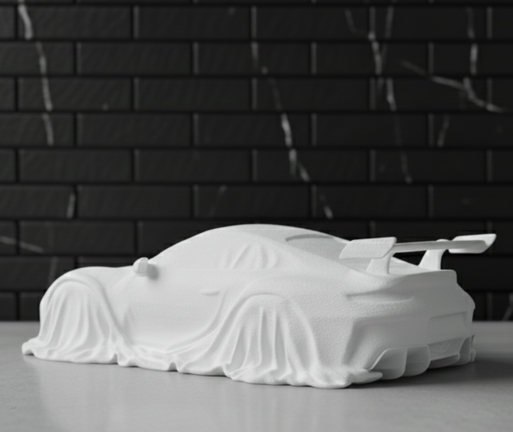 Sculpture Porsche 911 RSR | Sous Bâche — 20 cm