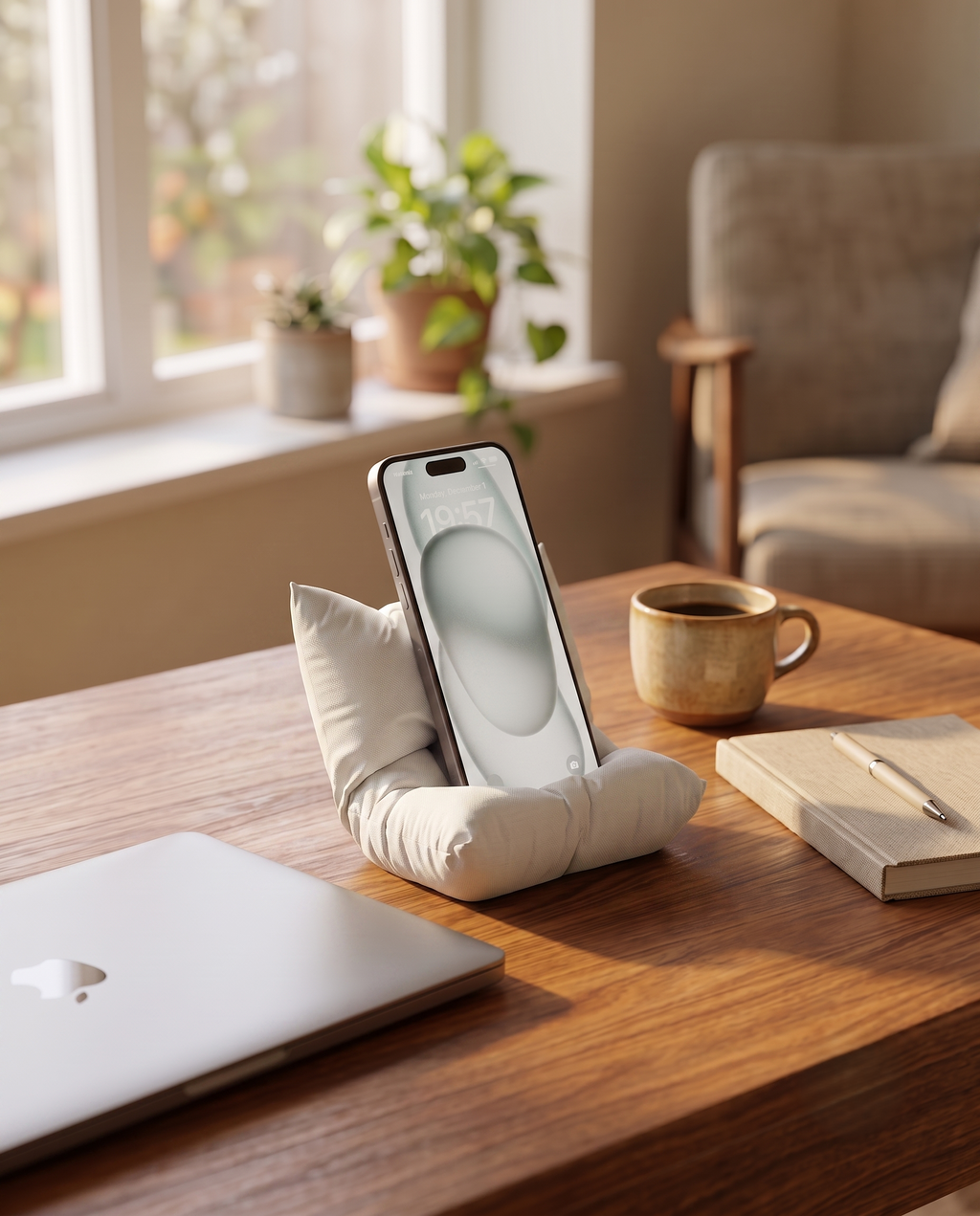 Support Téléphone Coussin | 4 Coloris