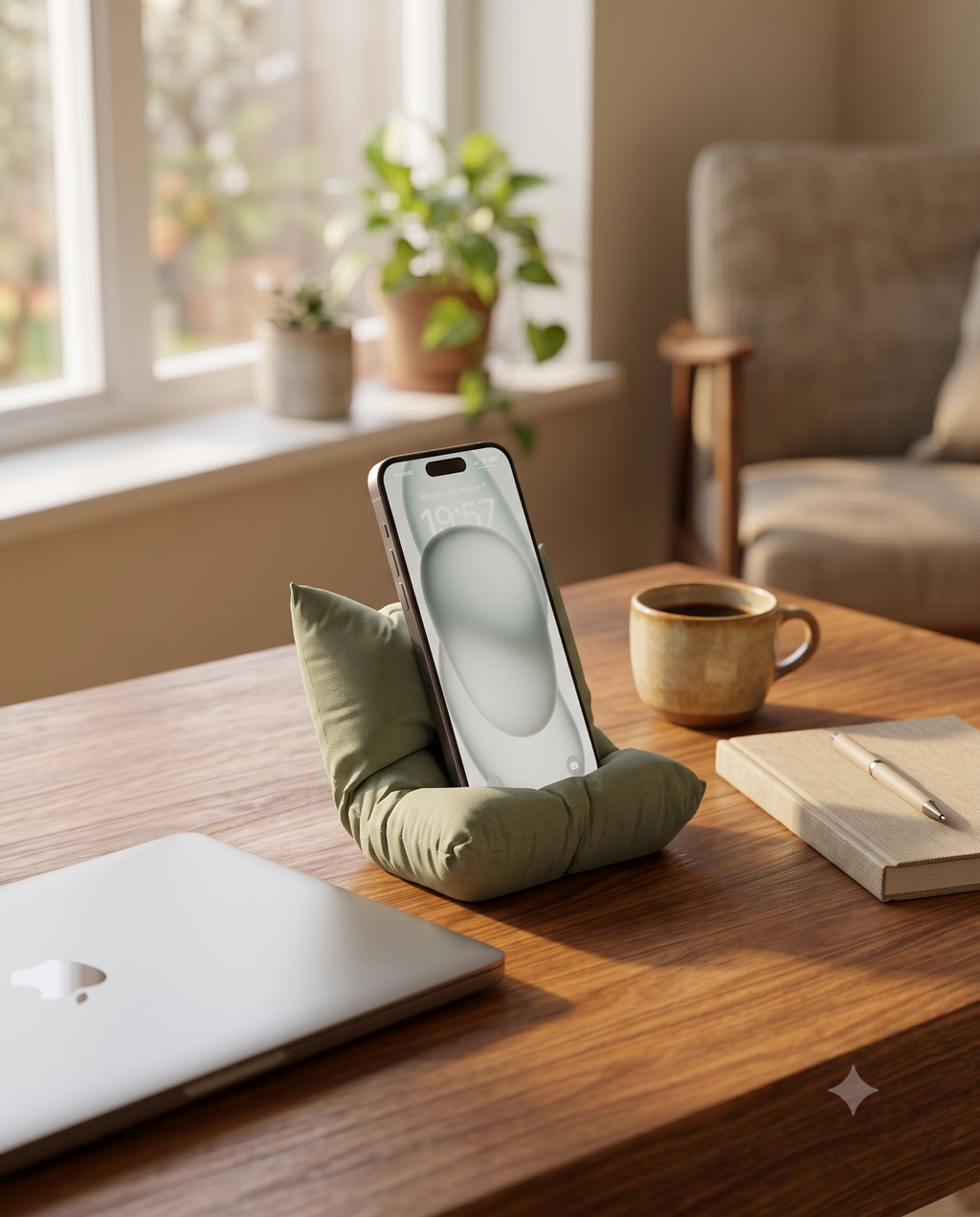 Support Téléphone Coussin | 4 Coloris