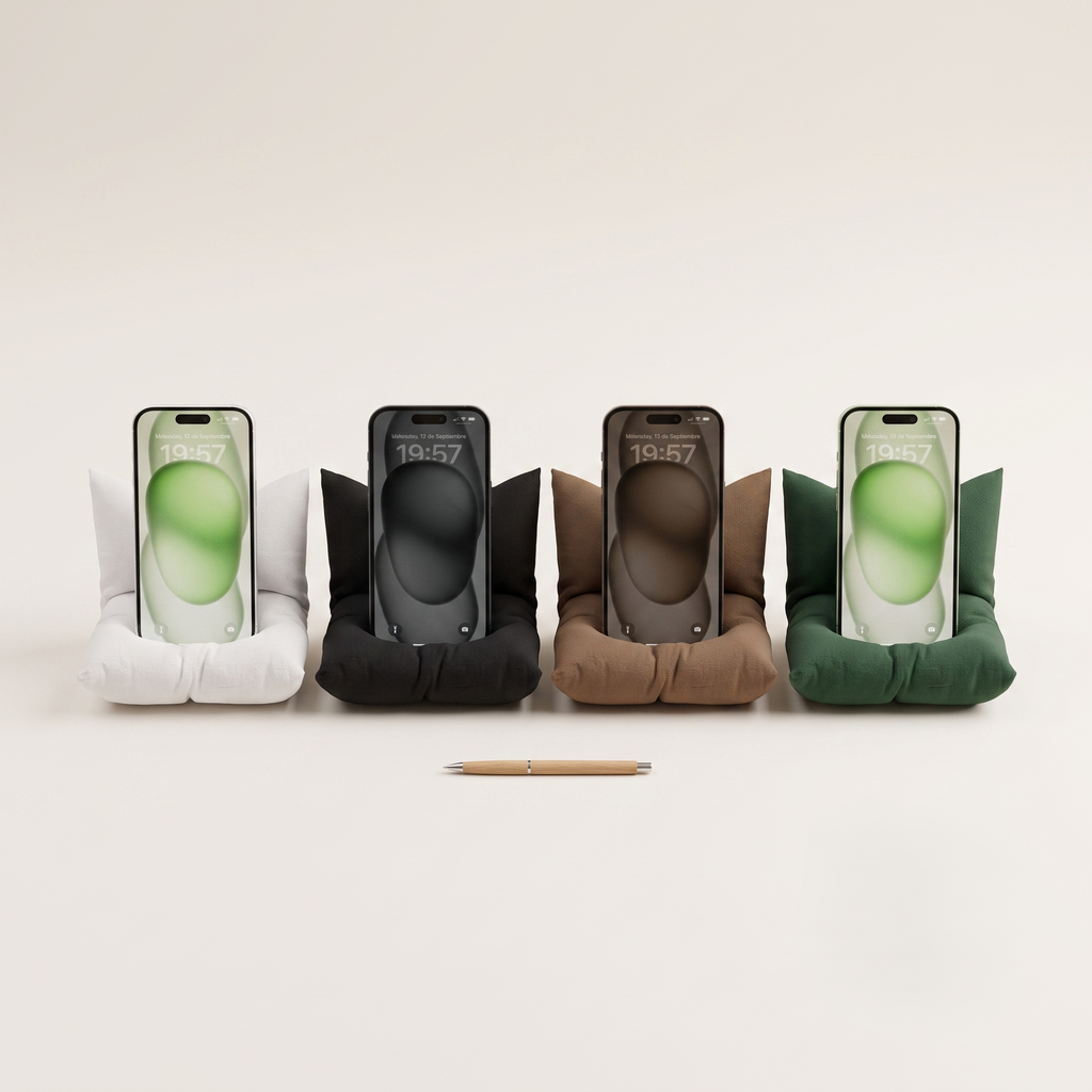 Support Téléphone Coussin | 4 Coloris
