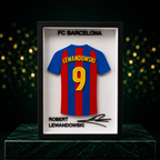 Maillot Encadré Robert Lewandowski | FC Barcelona – vue 3