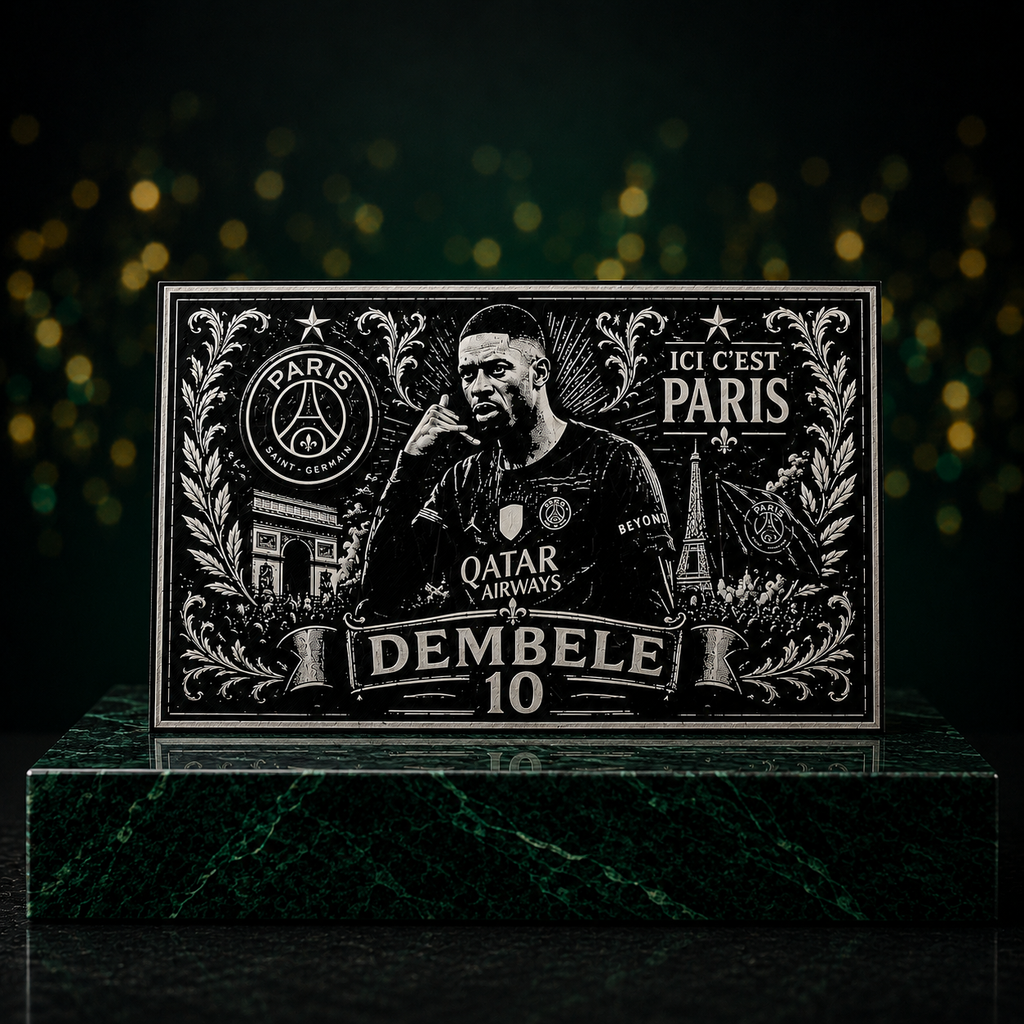 Cadre Décoratif Dembélé | PSG · 24 cm – vue 3