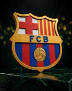 Écusson Mural FC Barcelone | Relief 3D – vue 7