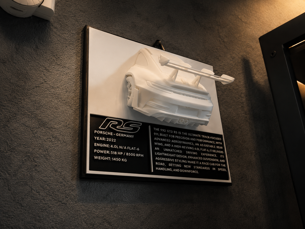 Porsche 911 GT3 RS (992) | Sculpture Murale Design