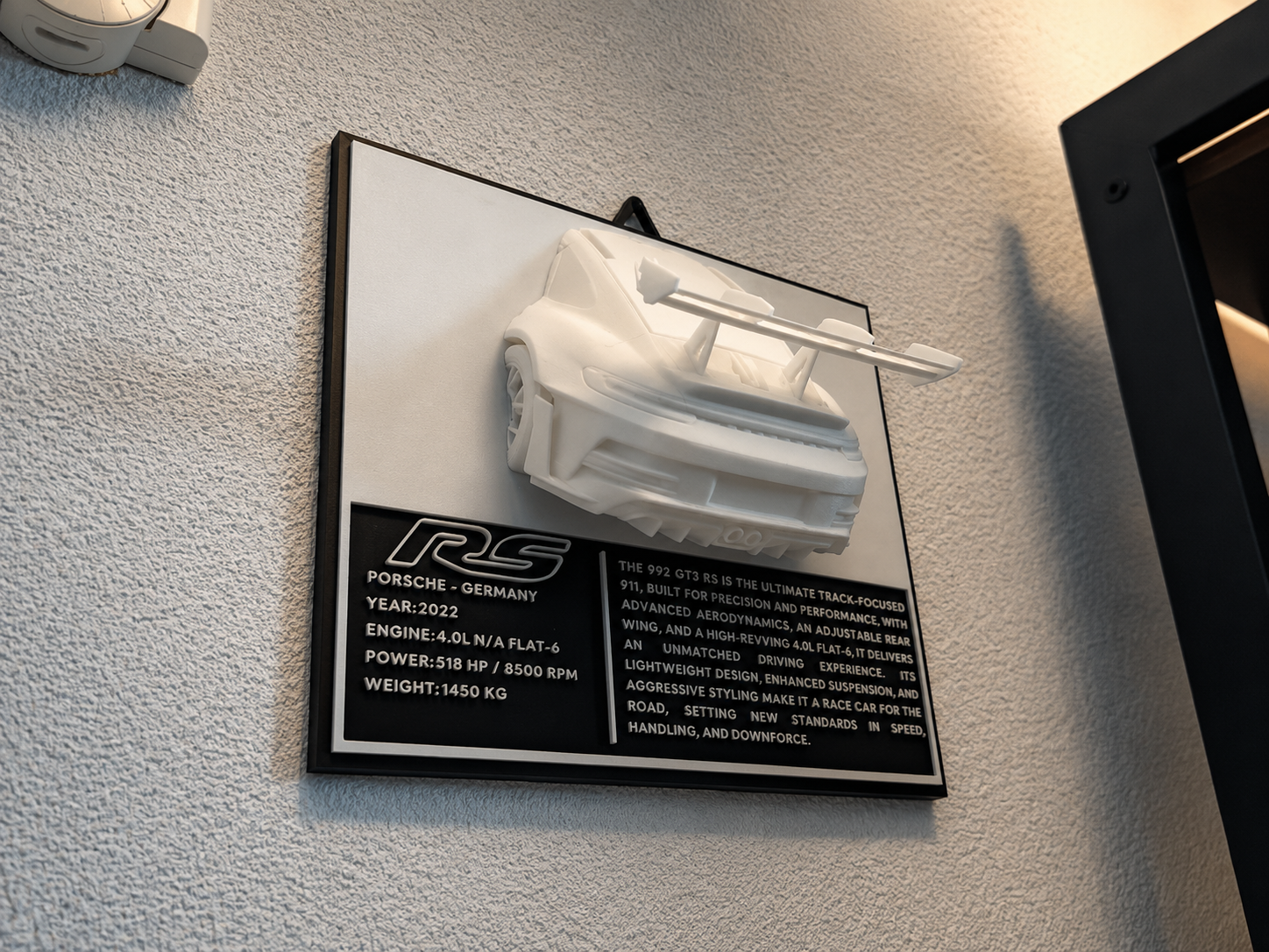 Porsche 911 GT3 RS (992) | Sculpture Murale Design