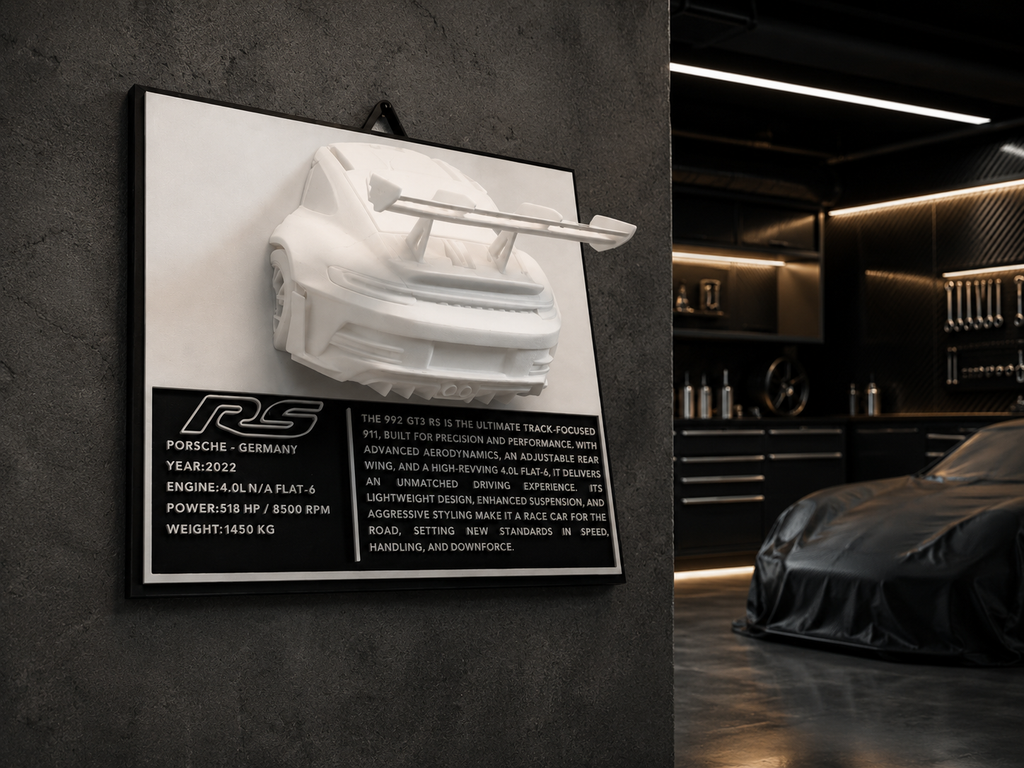 Porsche 911 GT3 RS (992) | Sculpture Murale Design