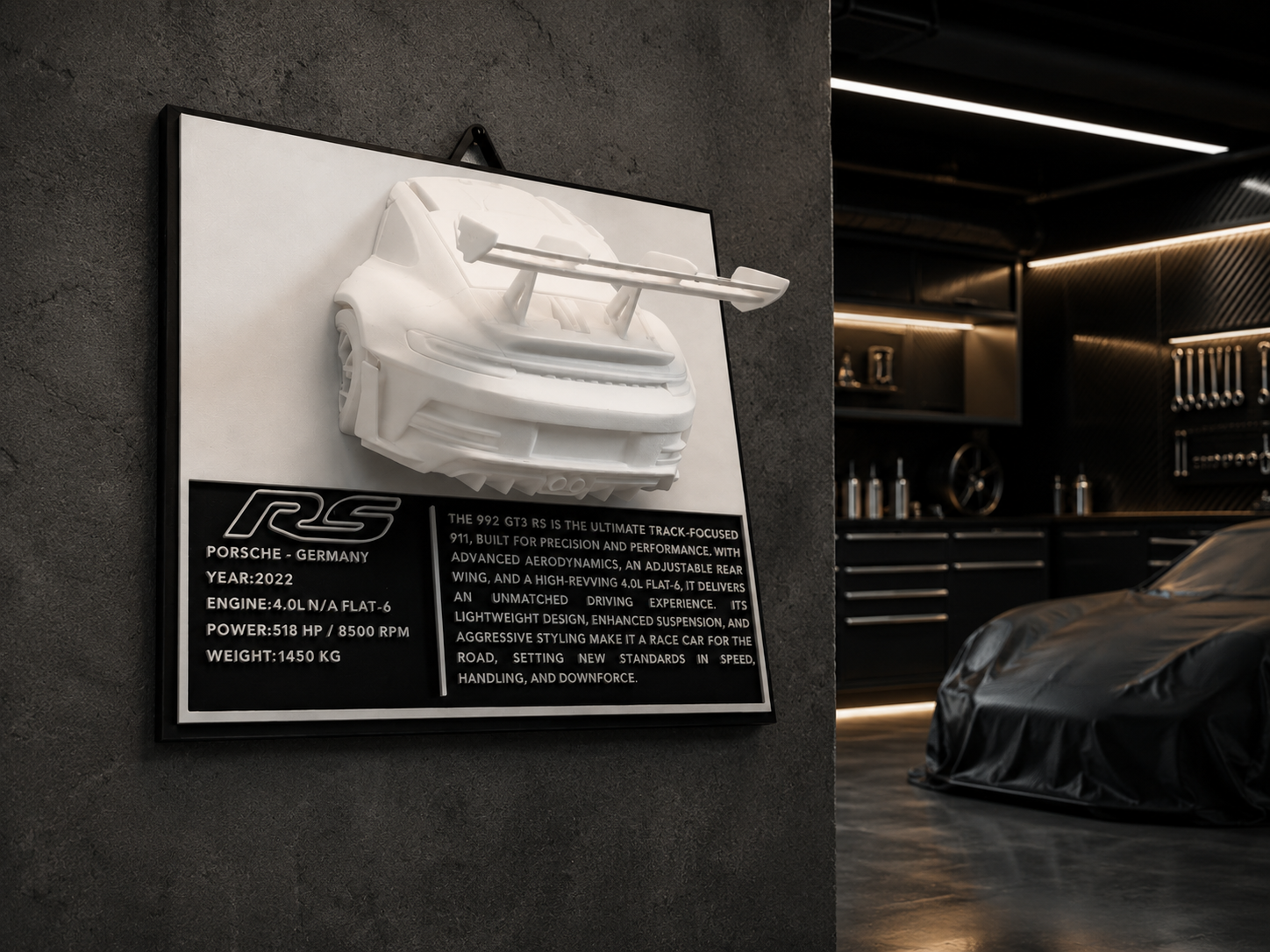 Porsche 911 GT3 RS (992) | Sculpture Murale Design