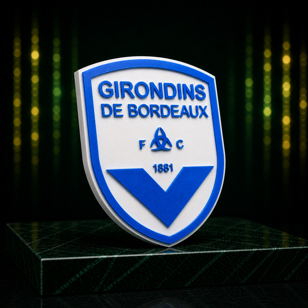 Plaque Décorative Girondins de Bordeaux – Design Premium