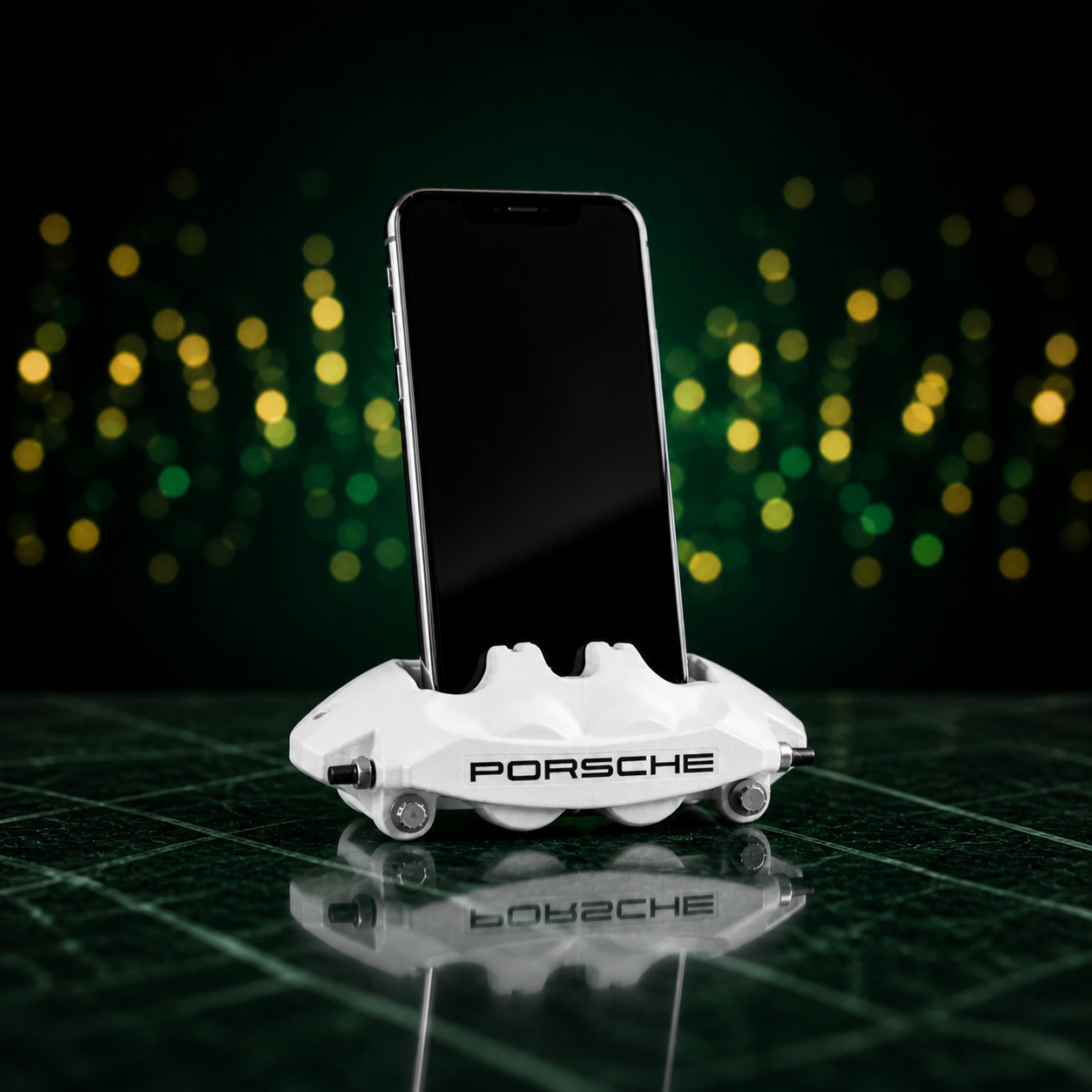 Support Porsche Blanc Premium