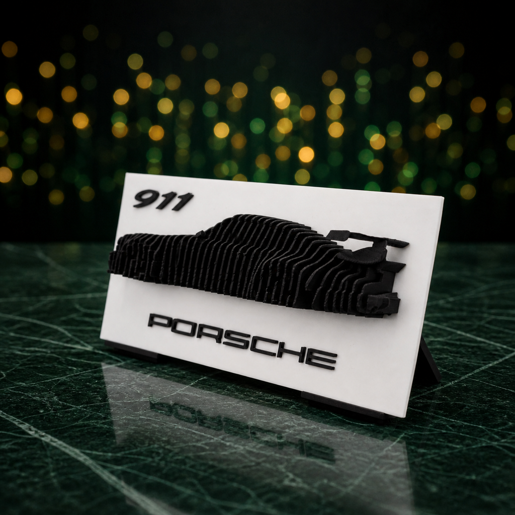 Sculpture Porsche 911 Premium Layered