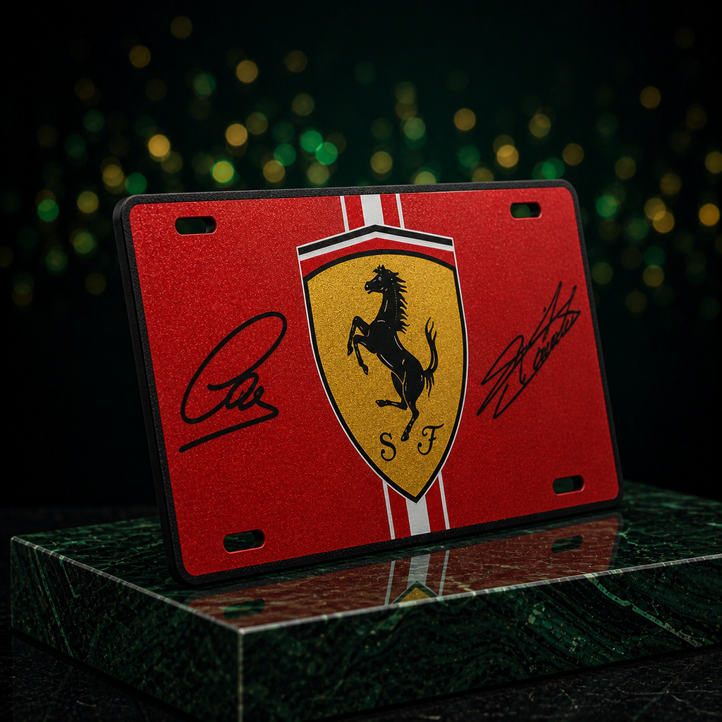 Plaque Décorative Ferrari – Design Premium