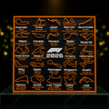 Tableau Circuits F1 2026 | Édition Orange