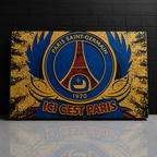 Plaque Déco PSG | Ici C'est Paris — Relief 3D