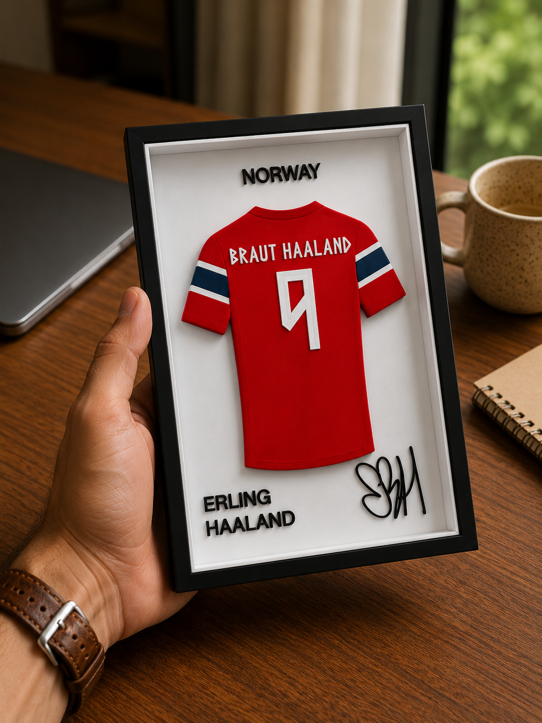 Maillot Encadré Signature Erling Haaland | Norvège