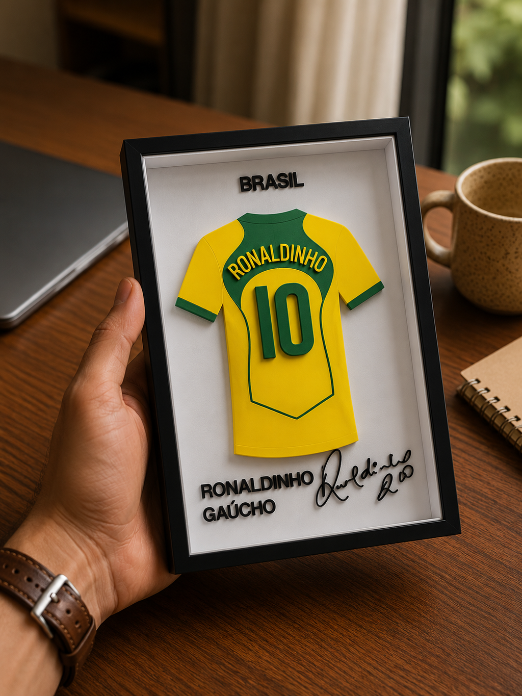 Maillot Encadré Ronaldinho | Brésil 2002