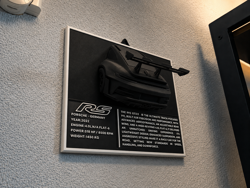 Porsche 911 GT3 RS (992) | Sculpture Murale Design