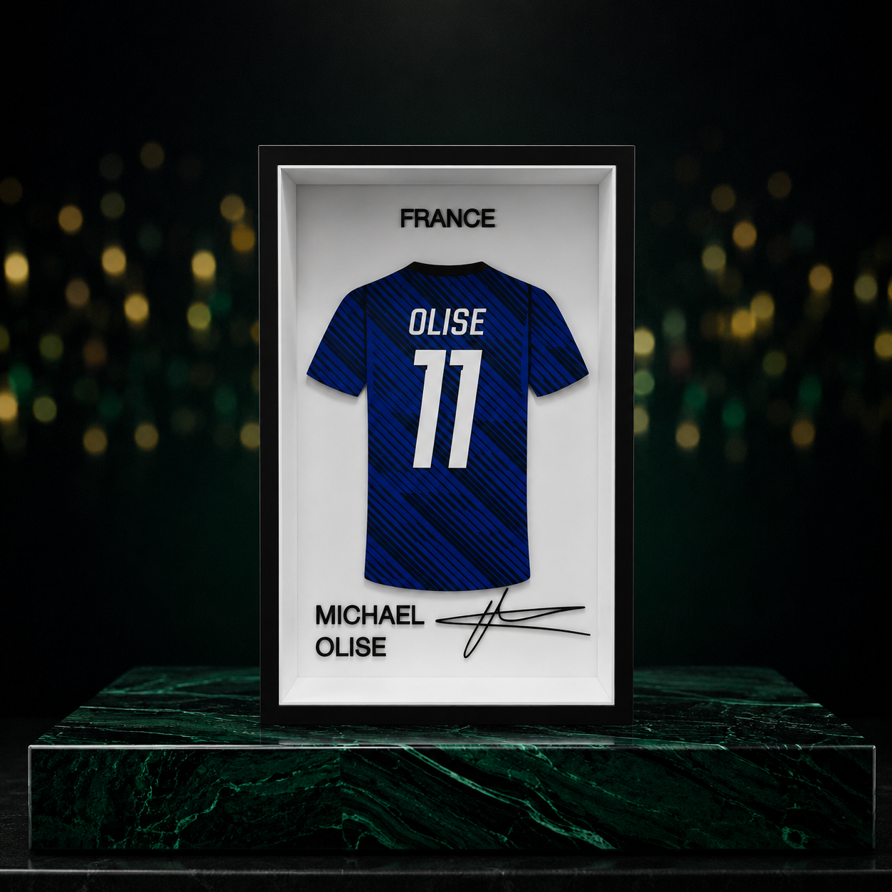 Cadre Maillot Michael Olise France #11 – Décoration Football de Collection