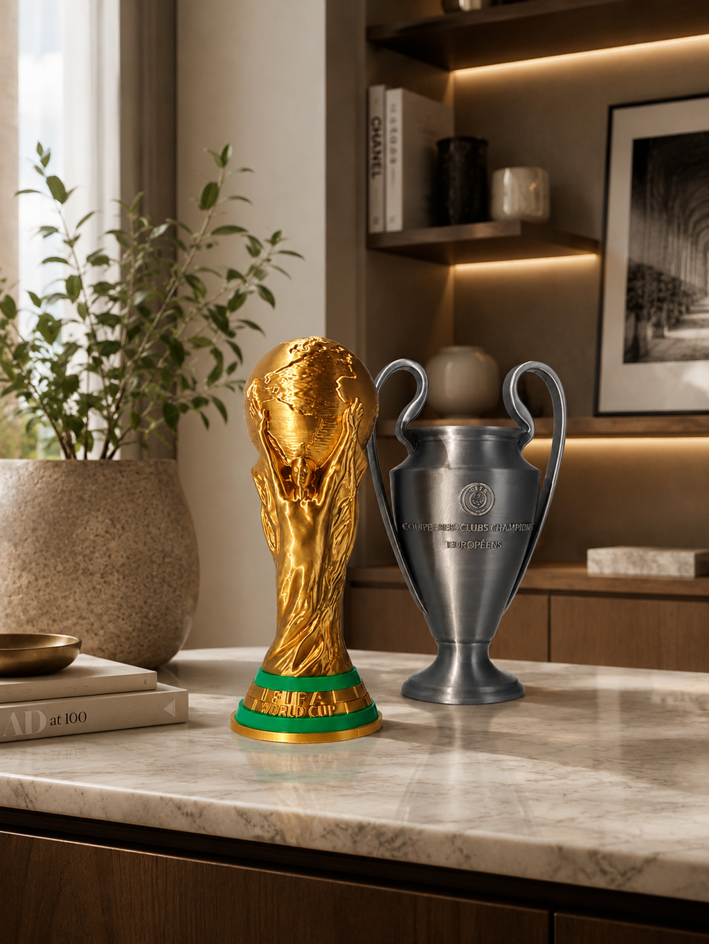 Pack Trophées | Coupe du Monde FIFA & Ligue des Champions | Édition Collection Premium