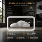 Sculpture Porsche 911 Suspendu | Sculpture d’Art Moderne | Pièce de Collection