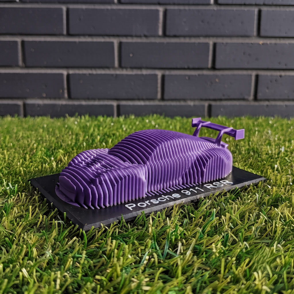 Porsche 911 RSR | Sculpture Layered — 20 cm