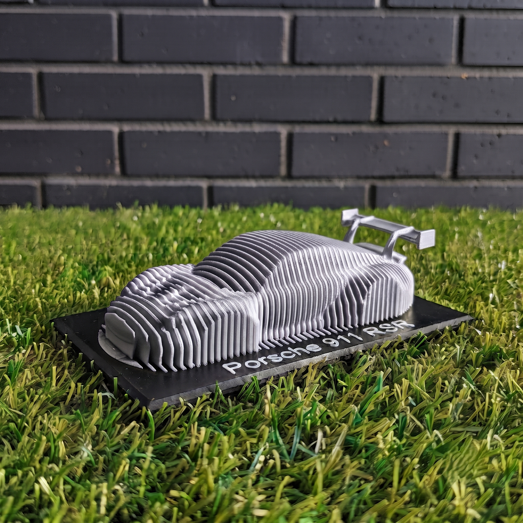 Porsche 911 RSR | Sculpture Layered — 20 cm