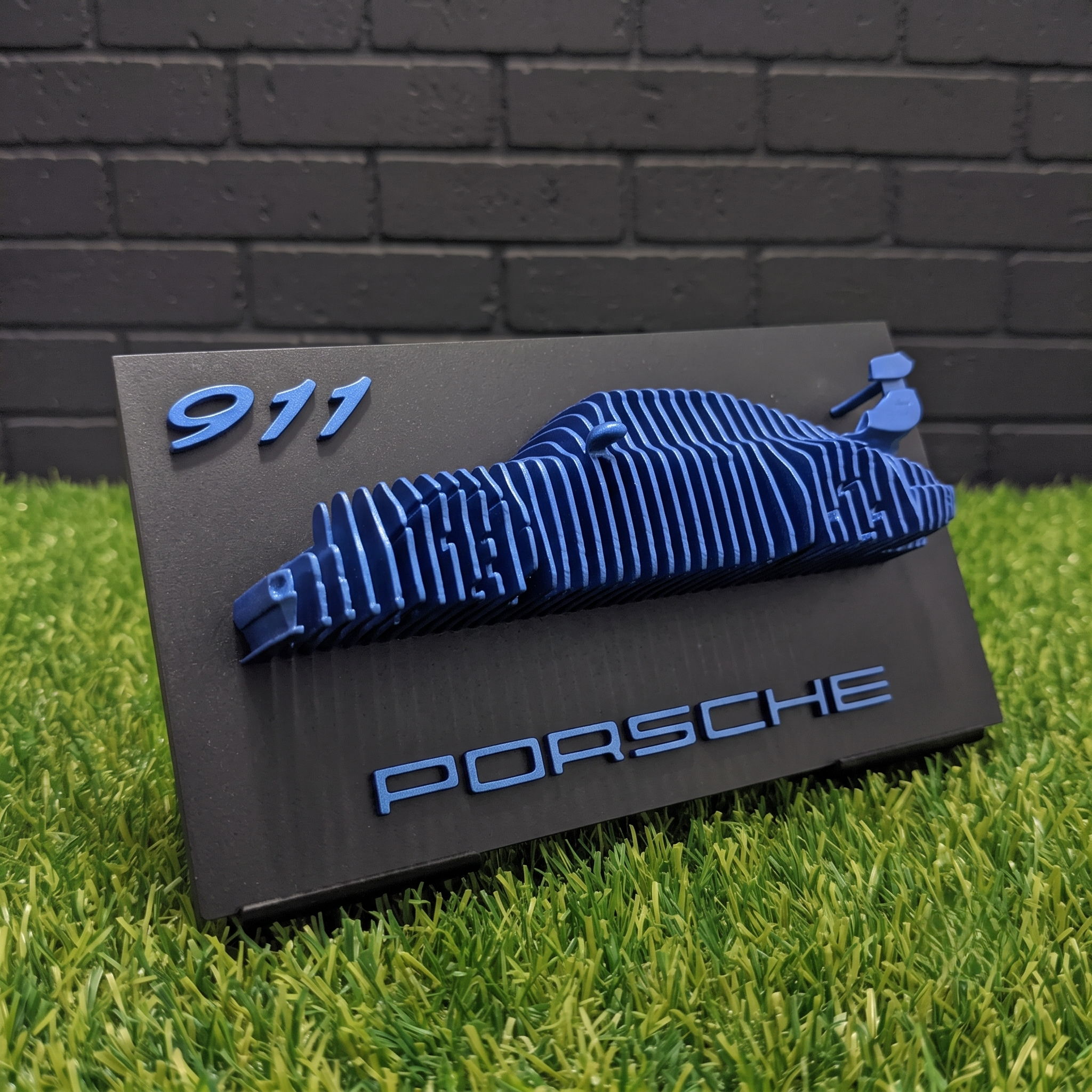 Sculpture Murale Porsche 911 | Demi-Relief — 20 cm