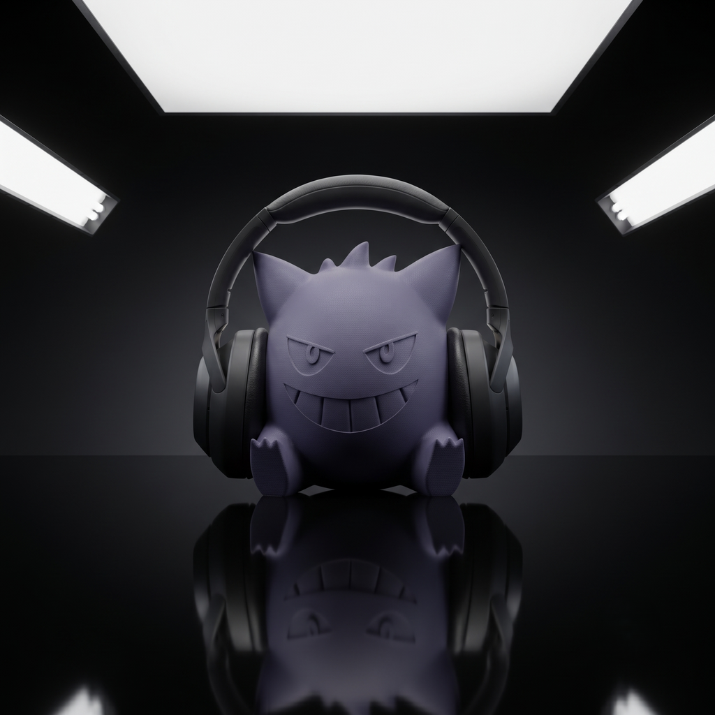 Support Casque Ectoplasma | Décoration Gaming | 20 cm