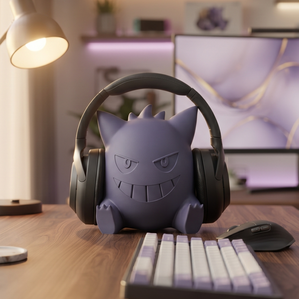 Support Casque Ectoplasma | Décoration Gaming | 20 cm