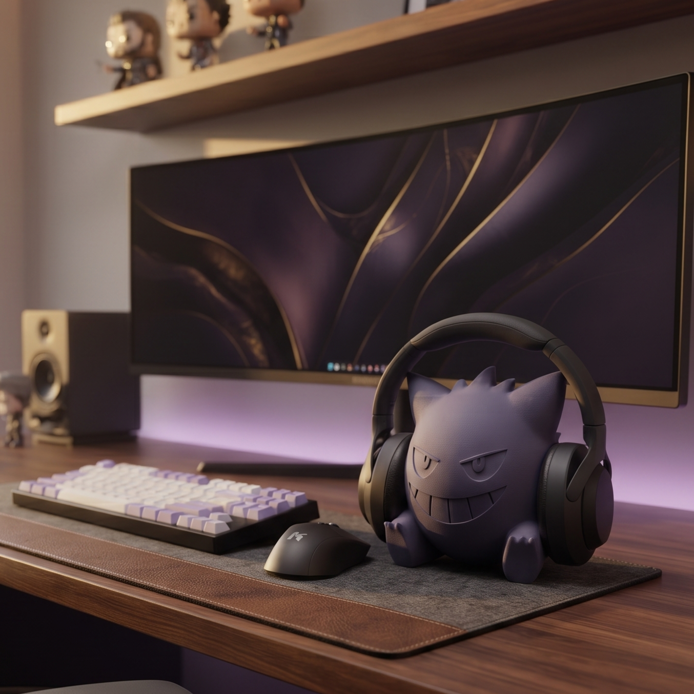 Support Casque Ectoplasma | Décoration Gaming | 20 cm