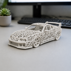 Toyota Supra Voronoi | Pièce de Collection | Art Moderne | 20 cm