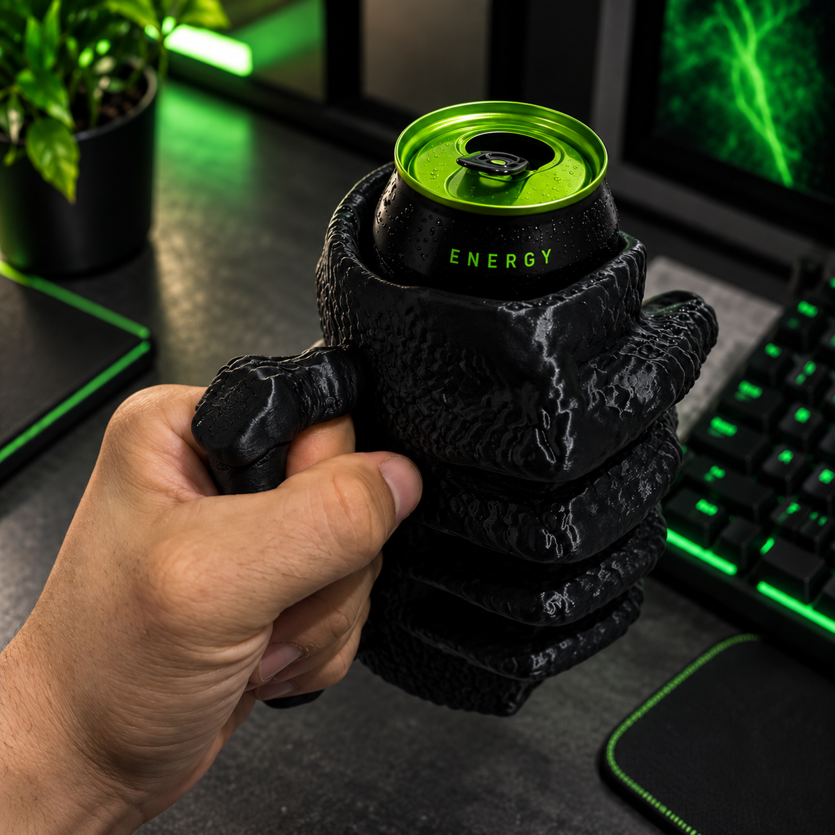 Support Canette « La Griffe » — Design Gamer Unique | 500 ml