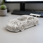 Porsche 992 GT3 Voronoi | Pièce de Collection | Art Moderne | 20 cm