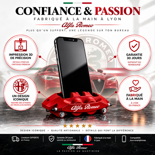 Alfa Romeo Brake | Support Téléphone & Organisateur Universel