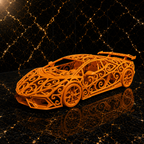 Lamborghini Revuelto Voronoi | Pièce de Collection | Art Moderne | 20 cm