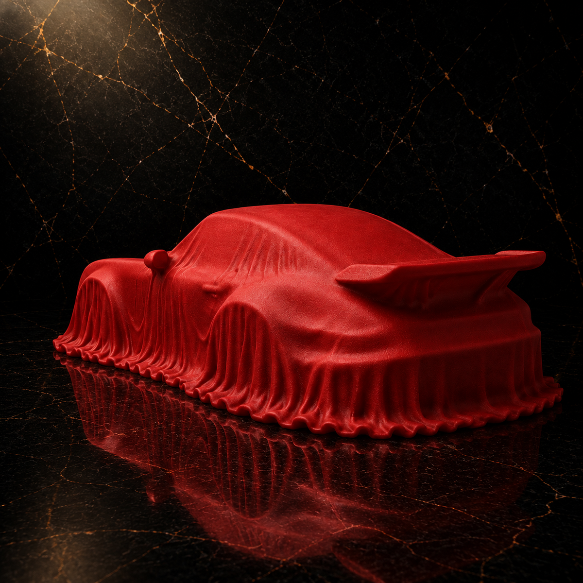 Sculpture Porsche 911 Turbo 964 | Sous Bâche — 20 cm