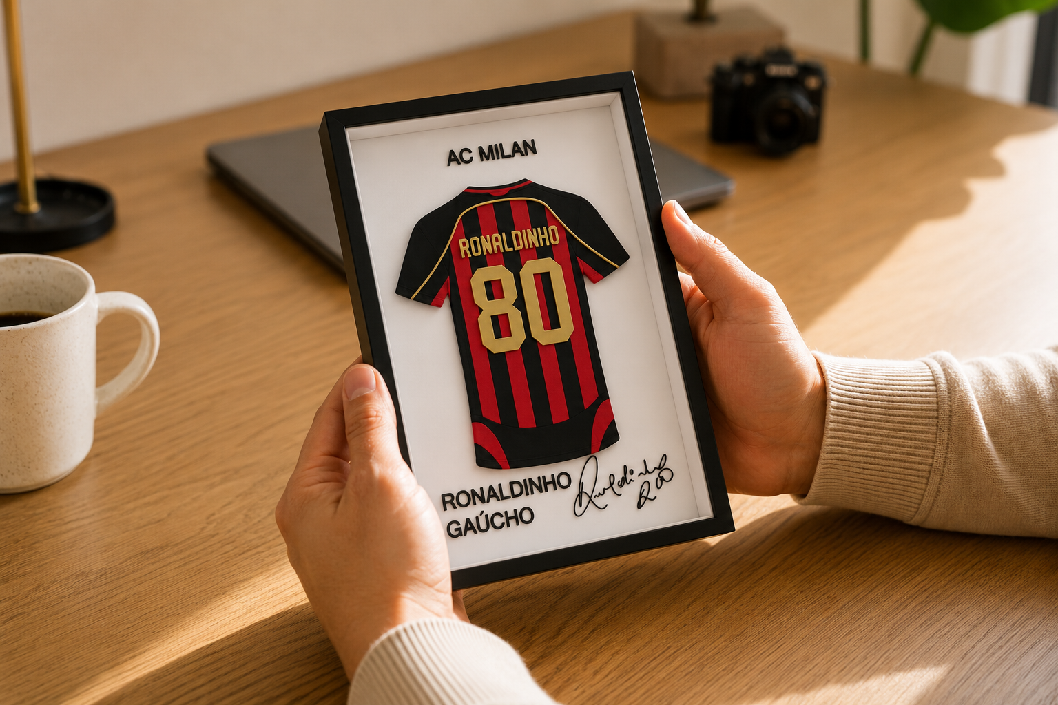 Maillot Encadré Ronaldinho Gaúcho | AC Milan – vue 2