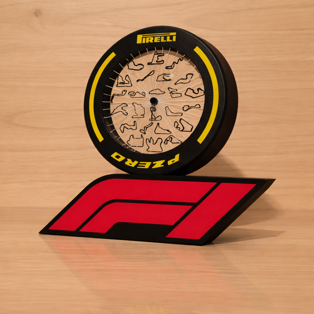 Roue F1 | Les 24 Circuits de la Saison — 20 cm