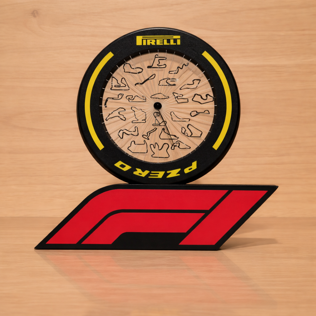 Roue F1 | Les 24 Circuits de la Saison — 20 cm