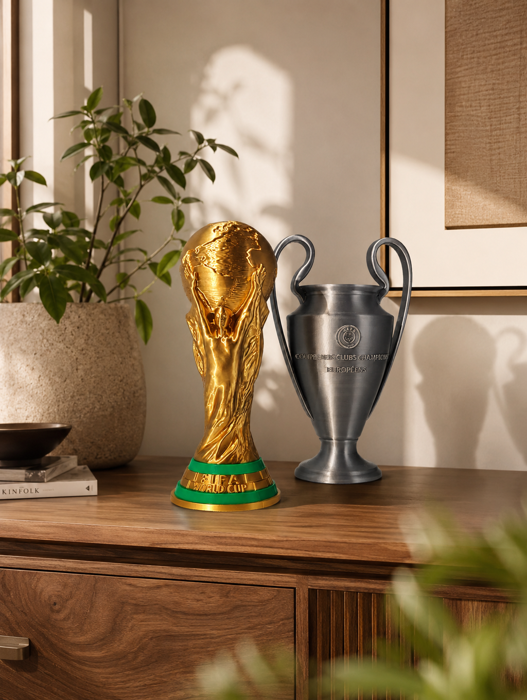 Pack Trophées | Coupe du Monde FIFA & Ligue des Champions | Édition Collection Premium