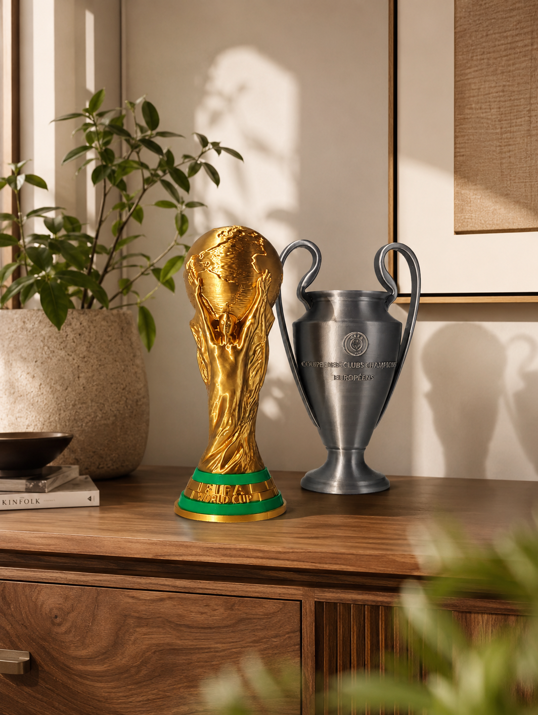 Pack Trophées | Coupe du Monde FIFA & Ligue des Champions | Édition Collection Premium