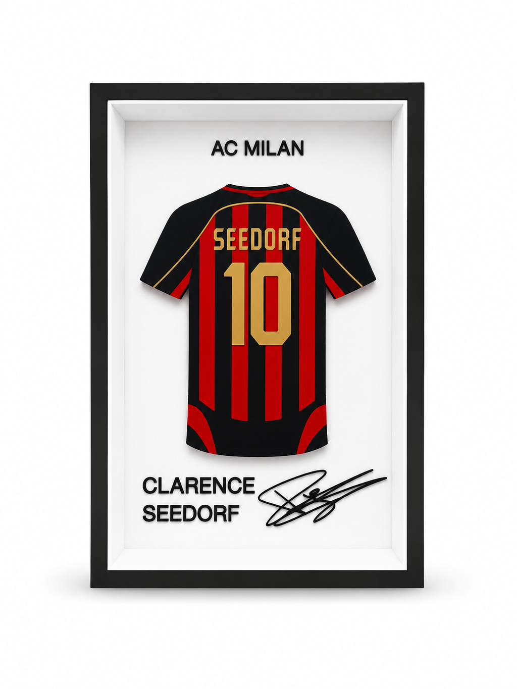 Maillot Encadré Clarence Seedorf | AC Milan | Décoration 3D Premium