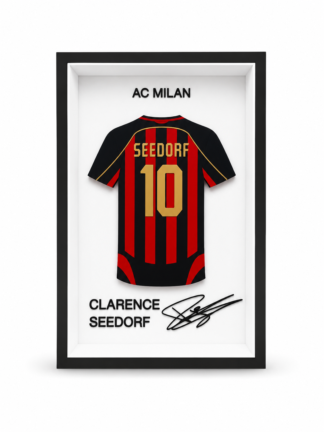 Maillot Encadré Clarence Seedorf | AC Milan | Décoration 3D Premium