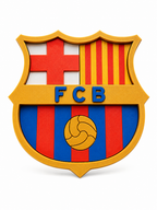 Écusson Mural FC Barcelone | Relief 3D – vue 2