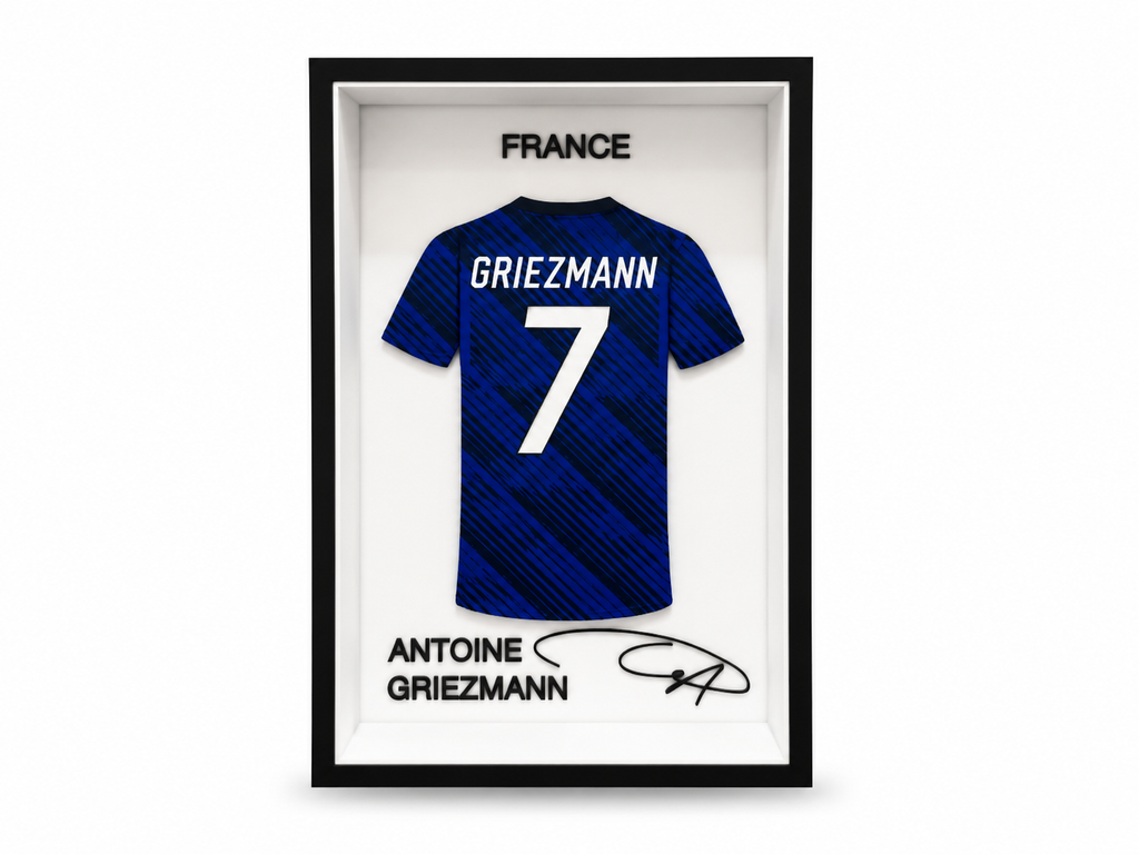 Maillot Miniature Antoine Griezmann France #7 – Cadre Football de Collection