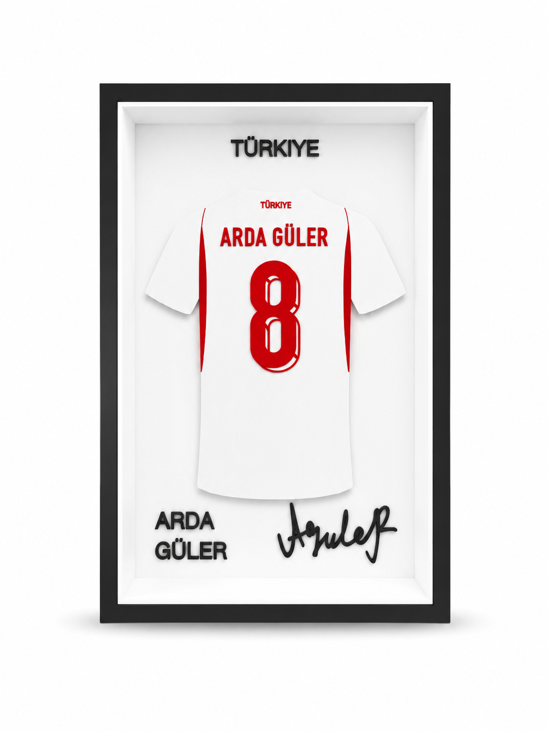 Maillot Encadré Arda Güler | Turquie | Décoration 3D Premium