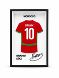Maillot Encadré Brahim Díaz | Maroc | Décoration 3D Premium